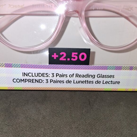 Betsey Johnson Designer Reading Glasses 3 Pack New in Sealed Box +2.50 - Picture 2 of 5